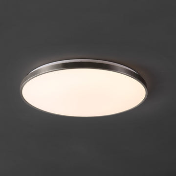 Astrid 21.25" Modern Minimalist Iron Circle Integrated LED Flush Mount - JONATHAN Y